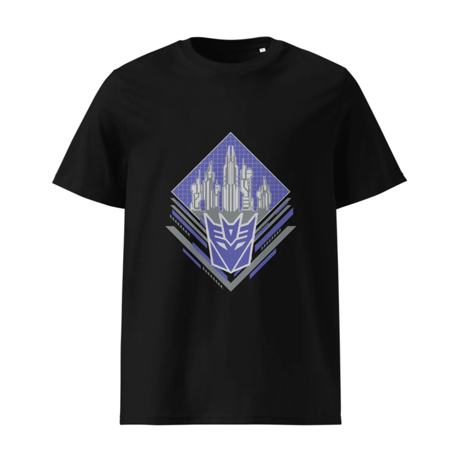 Transformers One Blue Icon Black Adult T-Shirt - Image 2