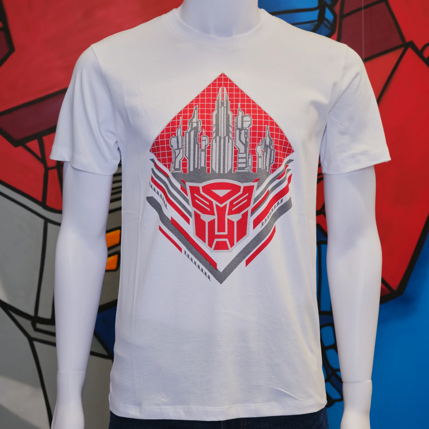 Transformers One Red Icon White Adult T-Shirt