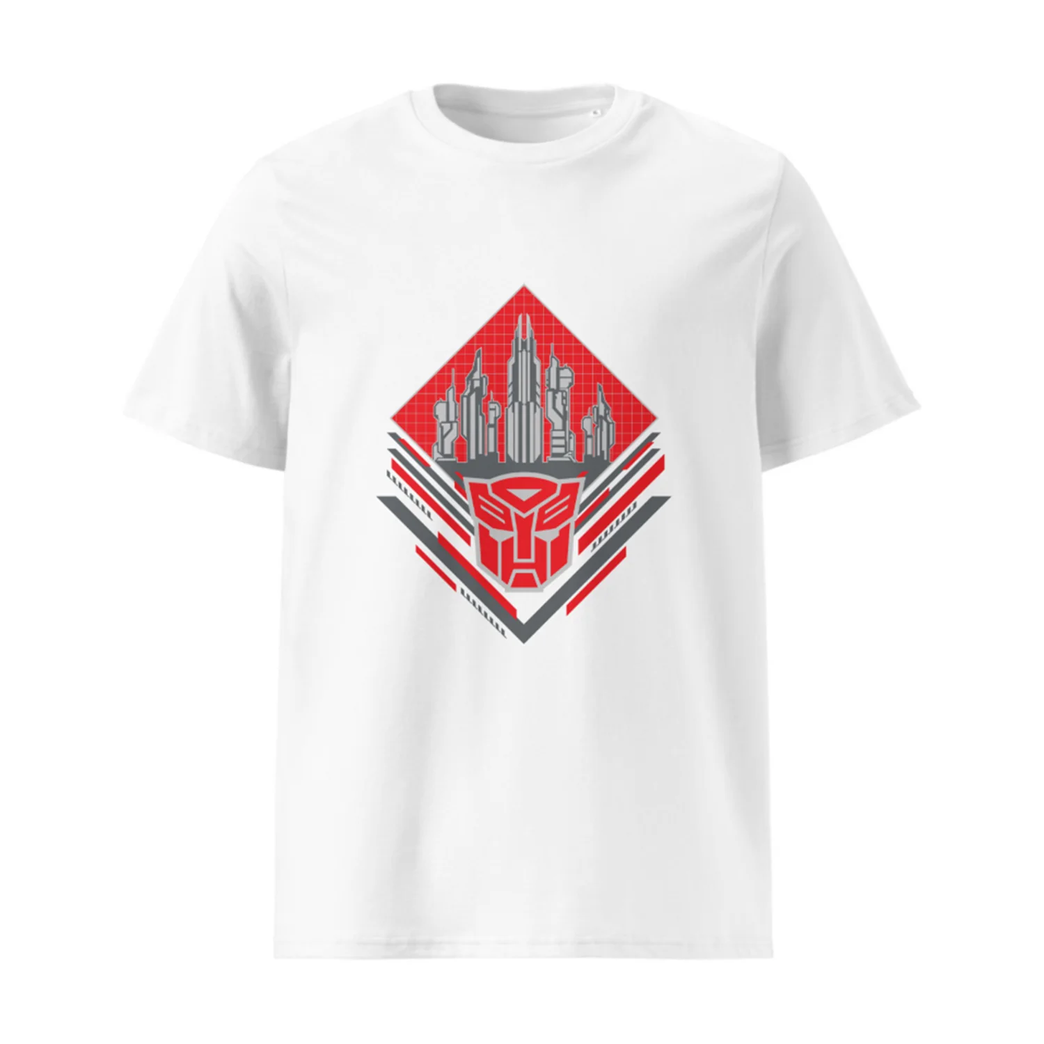 Transformers One Red Icon White Adult T-Shirt - Image 2