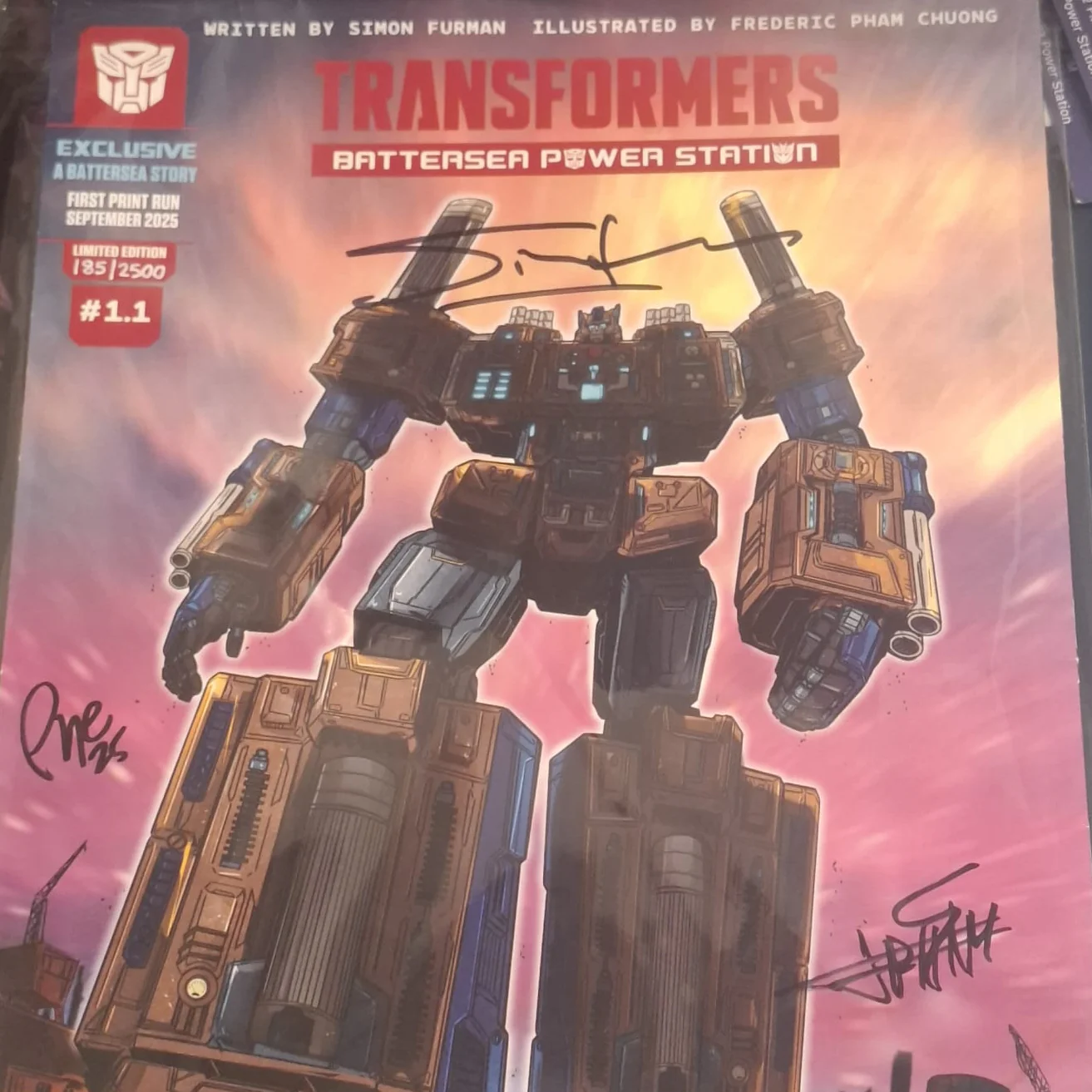 Titan Fold Out Poster 1.1 Signed by Simon Furman, Pye Parr, Frederic Pham Chuong - Image 7