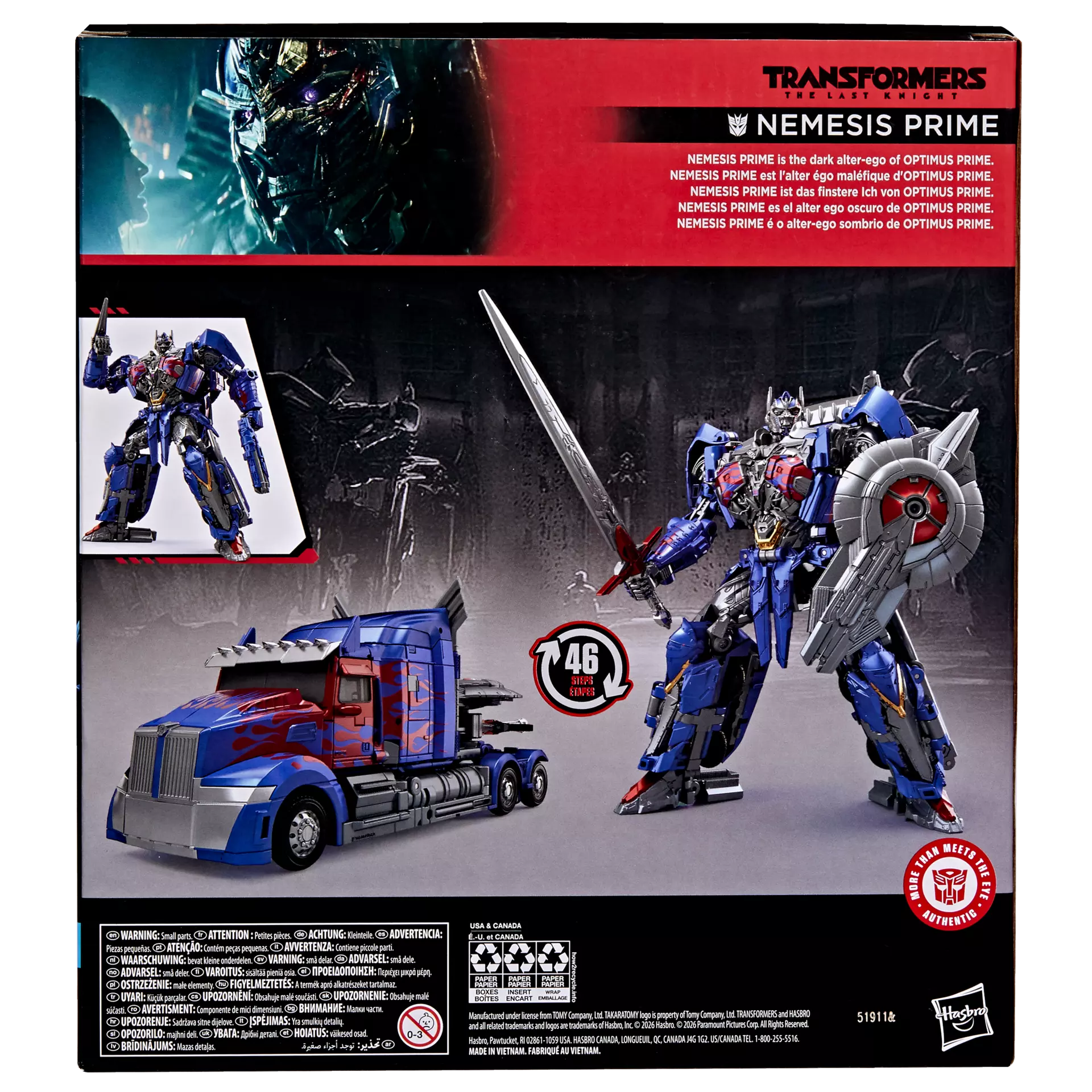 Transformers Studio Series The Last Knight Leader Class Nemesis Prime - Image 5