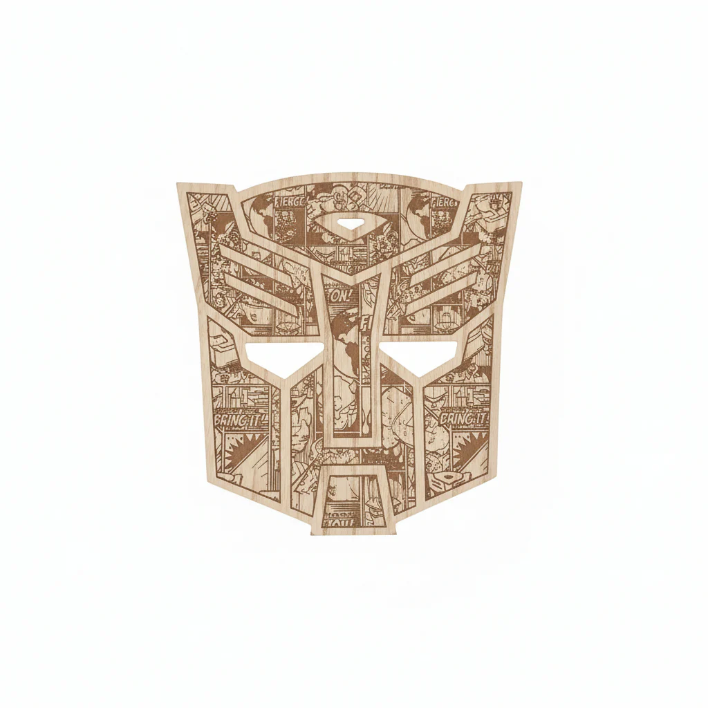 Transformers Autobot Wooden Plaque - 25cm