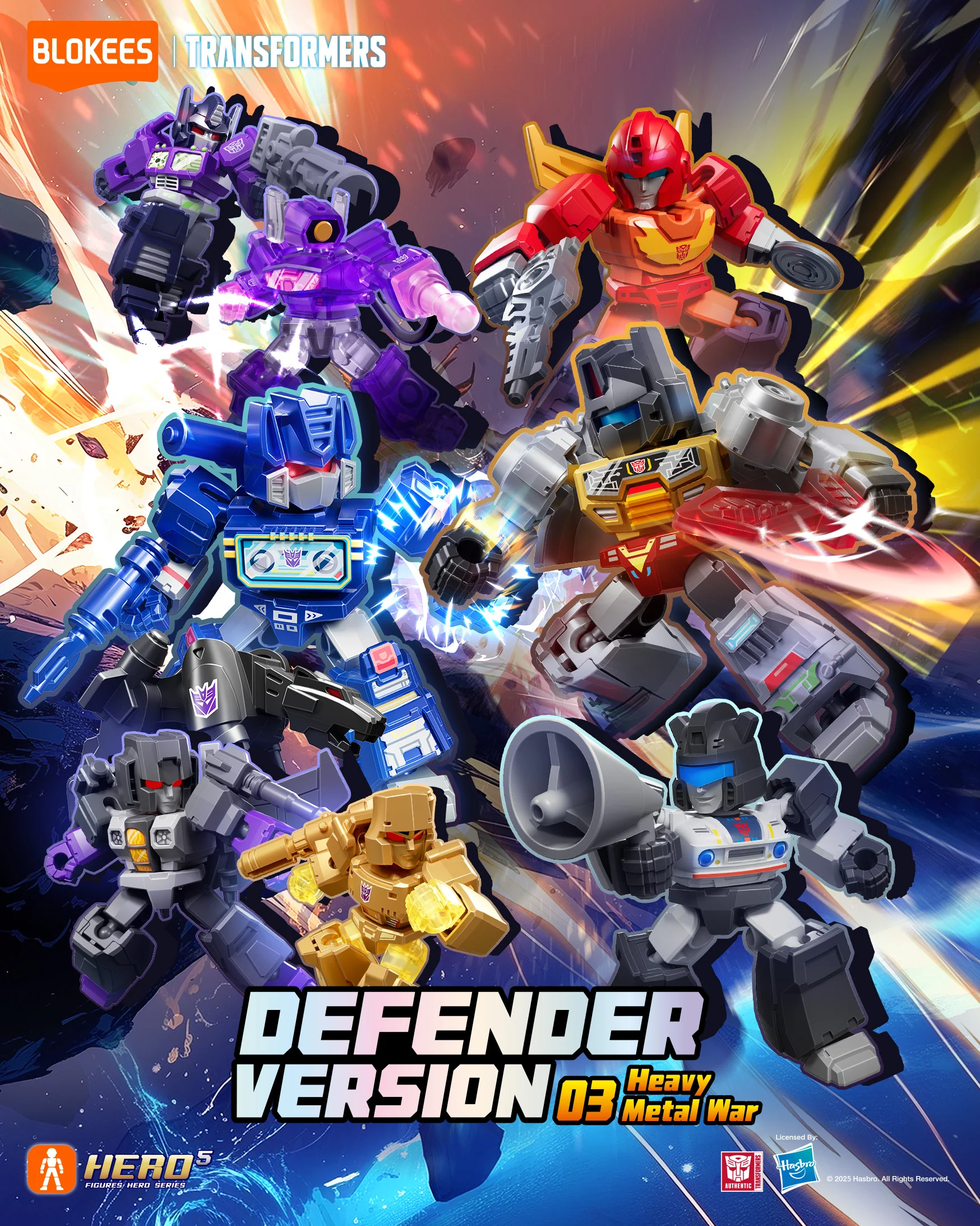 Blokees Transformers Defender Version 03 Heavy Metal War - Image 2