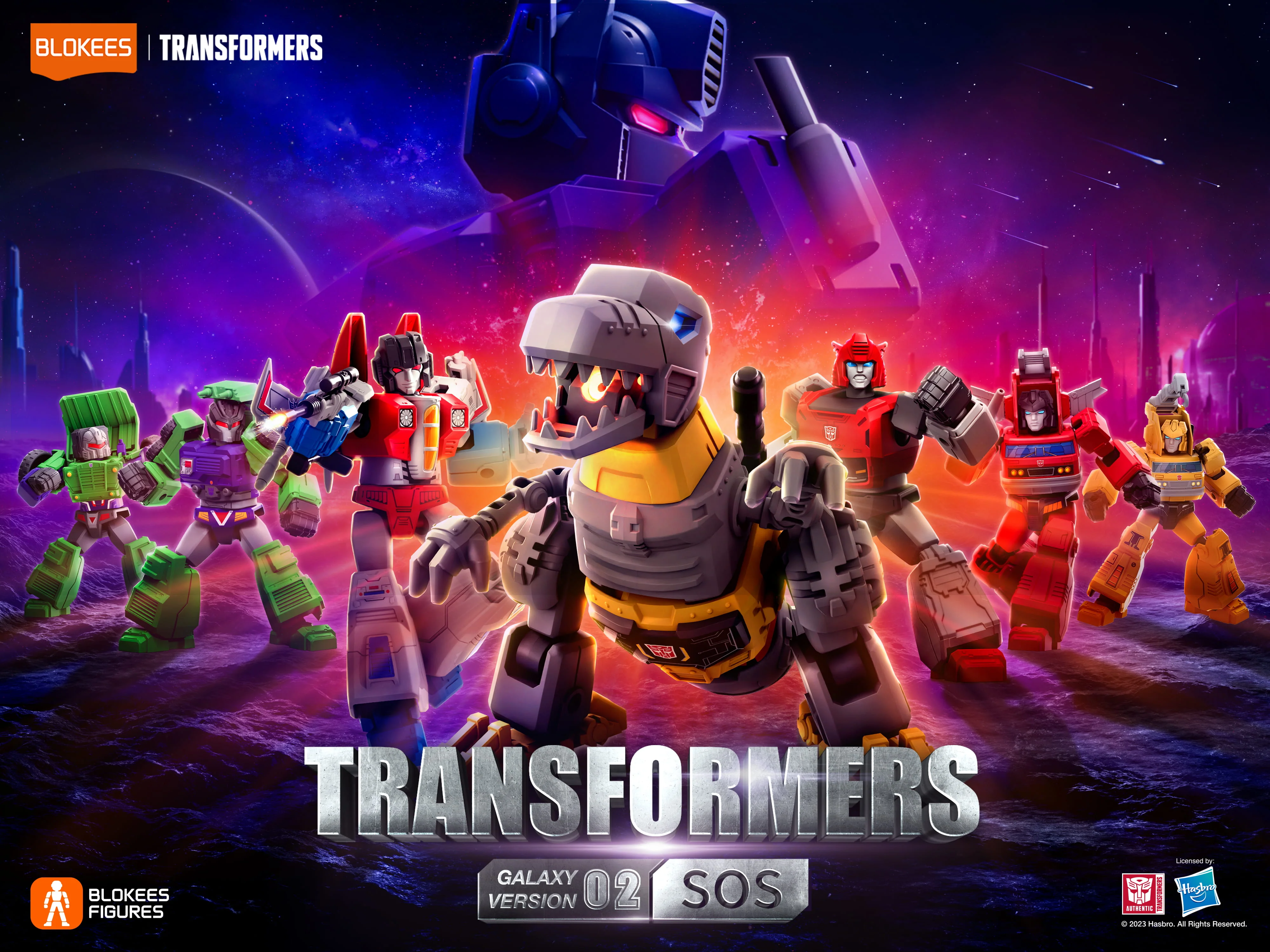 Blokees Transformers Figures Galaxy Version 02 SOS - Image 2