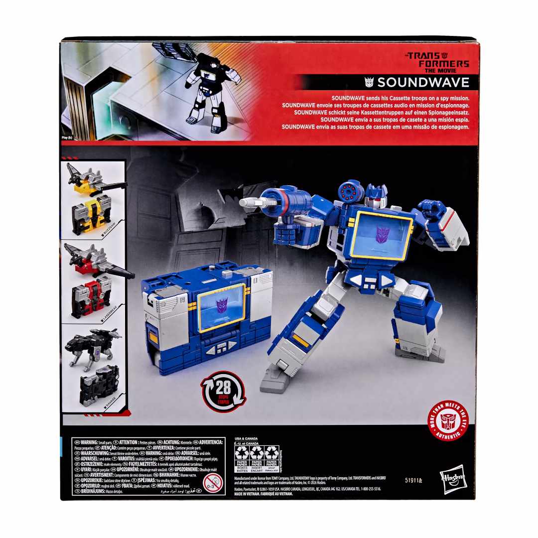 Transformers Studio Series The Transformers: The Movie Leader Class Soundwave - Image 6