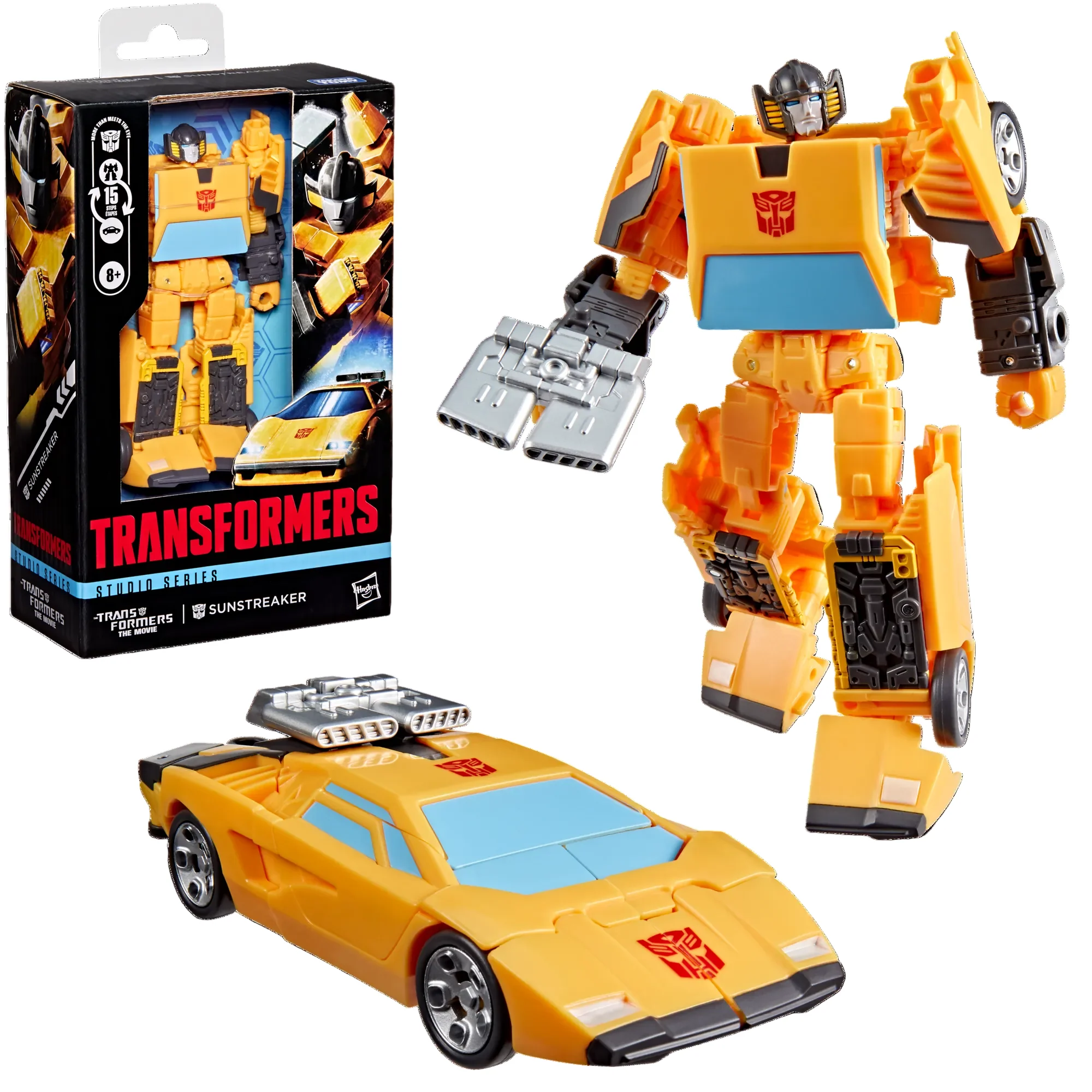 Transformers Studio Series The Transformers: The Movie Deluxe Class Sunstreaker - Image 4