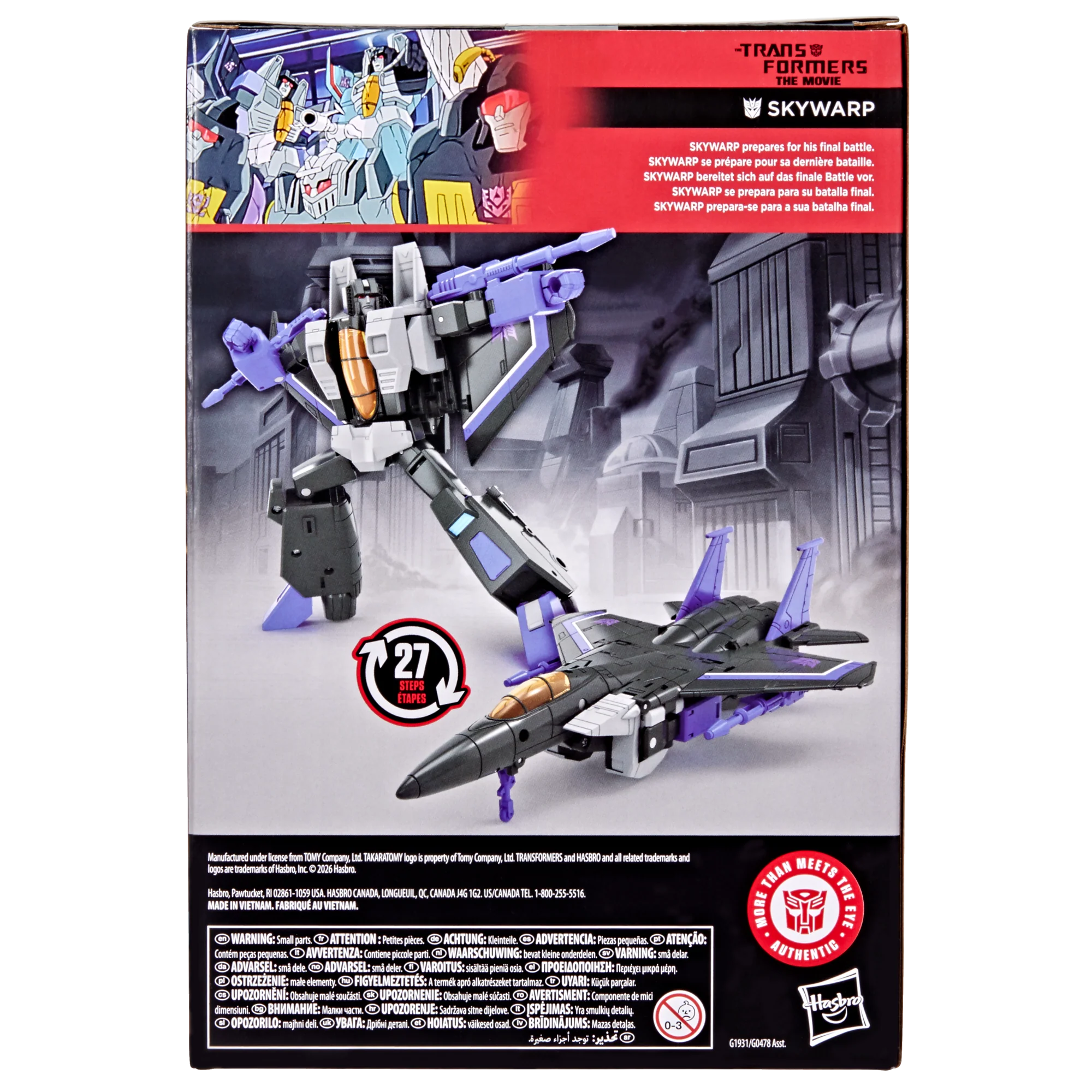 Transformers Studio Series The Transformers: The Movie Voyager Class Skywarp - Image 3